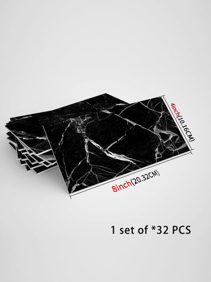 32vnt retro stiliaus PVC dekoro lakštų